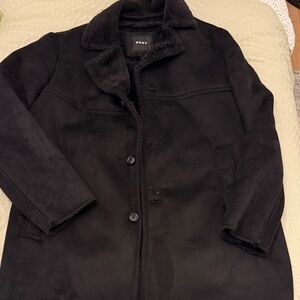 DKNY Men's Black Pea Coat